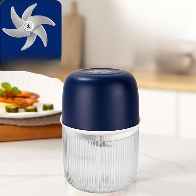 11.8oz! Electric Mini Garlic Chopper USB Meat Grinder Garlic Masher Durable Ginger And Vegetable Crusher Kitchenware