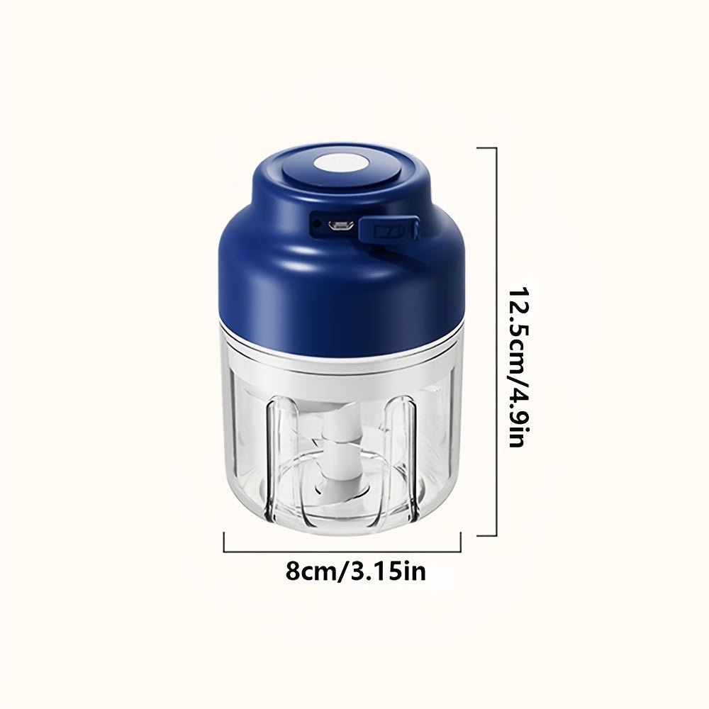 SENBOWE 320ml Six-Leaf Electric Garlic Mincing Device, Wireless Mini Garlic Press, Automatic Stirring Garlic Peeler, Kitchen Garlic Puller And Supplementary Food Machine