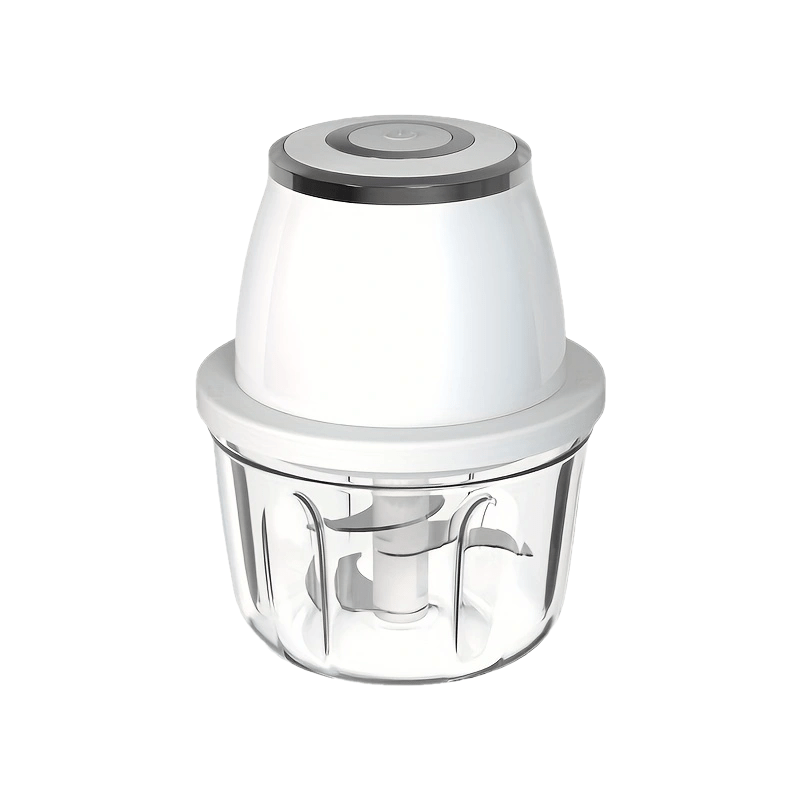 USB portable white garlic masher with vegetable cutter, kitchen utensils and gadgets, stainless steel blades, curved design for kitchen, restaurants, fruit, seasoning and spice grinder masher, Kitchen Gadget, Vegetable Chopper, Portable Tool, Sleek